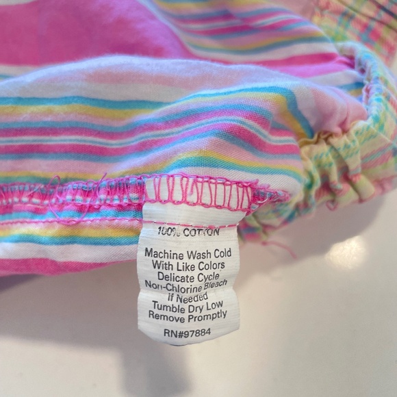 Sweet Tart Y2K Candy-Striped Pink Cotton Lounge PJ Shorts – Size S - Picture 7 of 11